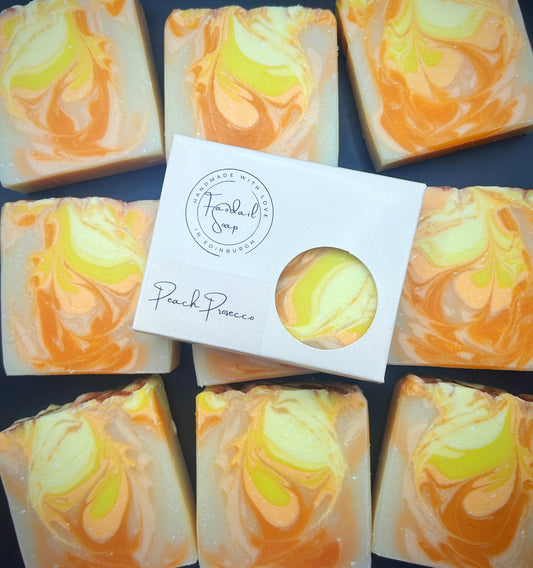 Peach Prosecco soap bar