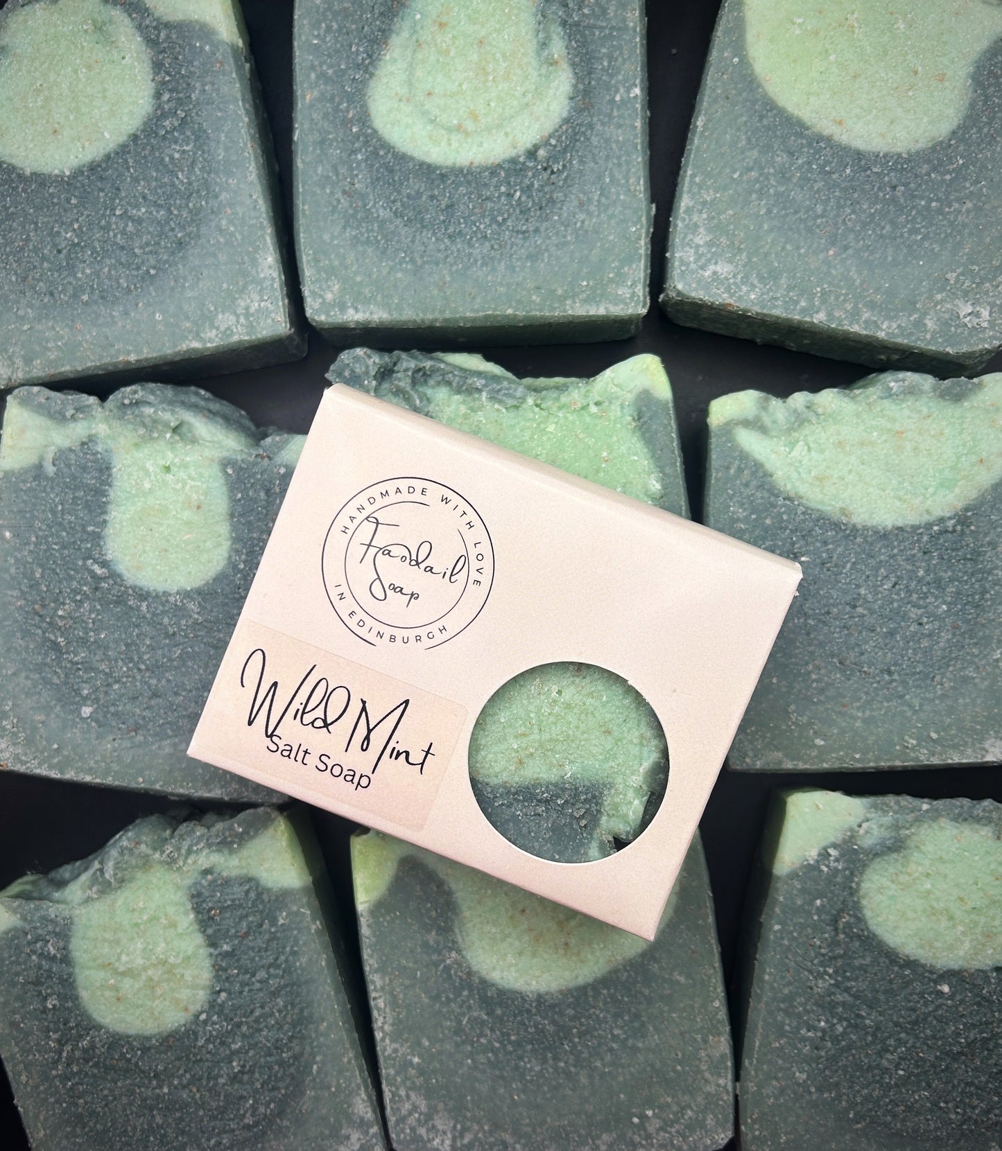 Wild mint salt soap bar