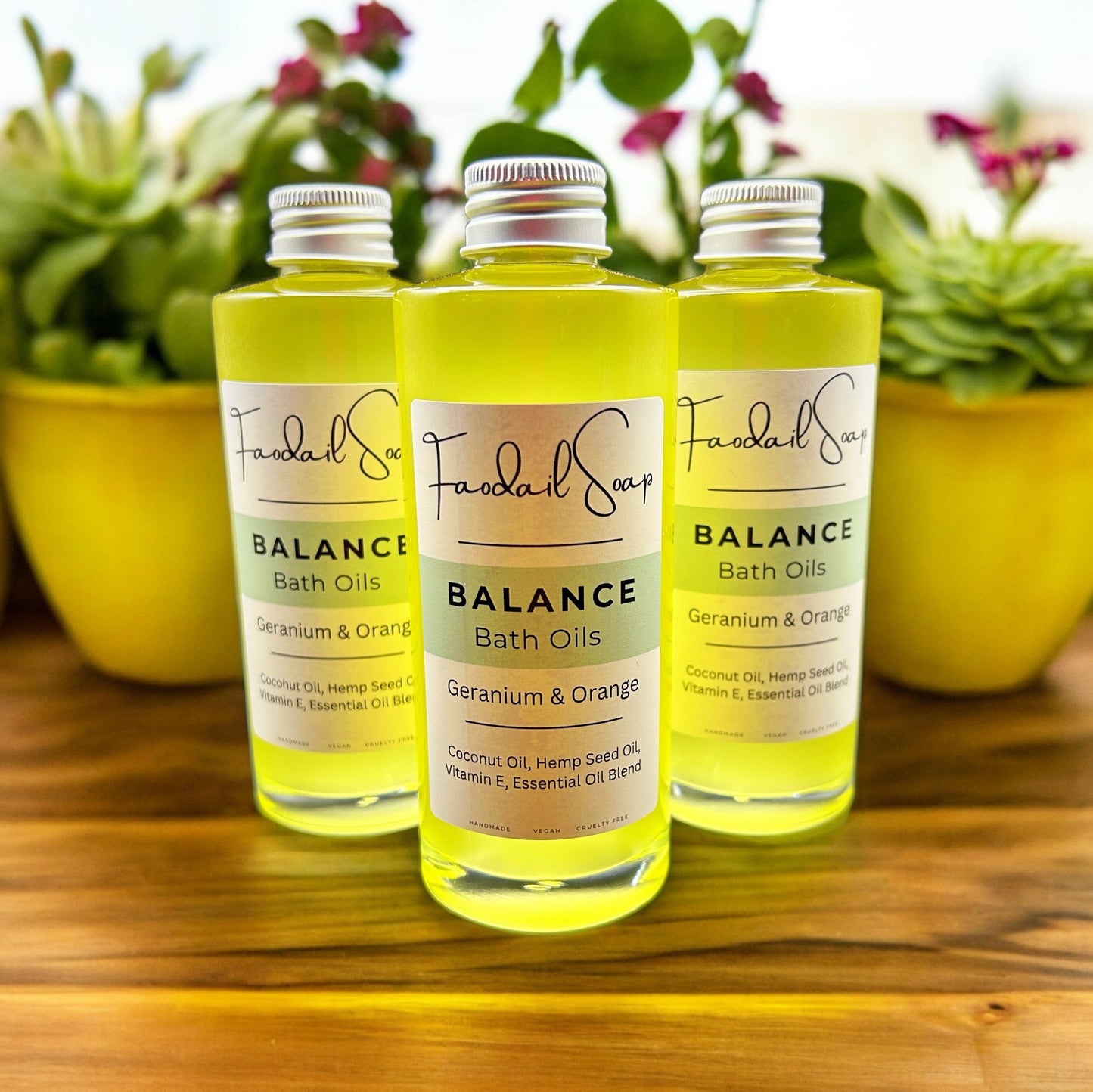 Balance bath oils